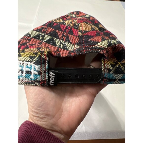 Neff Adjustable Snapback Hat Aztec Tribal Print - Picture 3 of 7